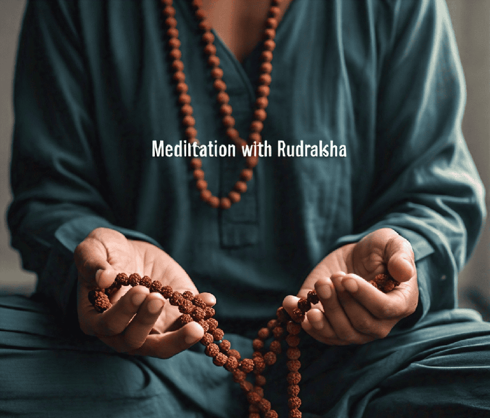 Meditation with Rudraksha 3